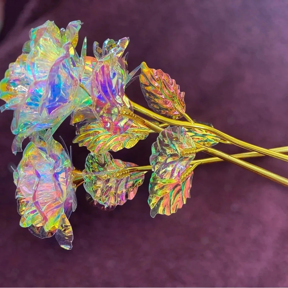 3 Iridescent Roses